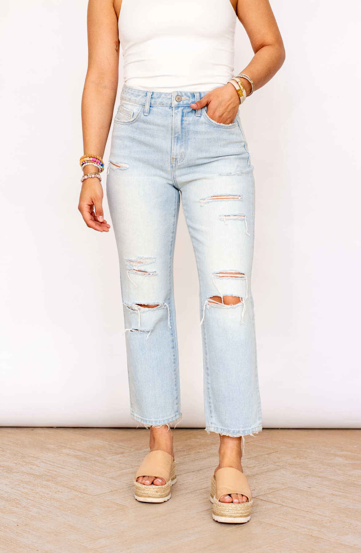 Better Than Denim! Distressed Jeggings